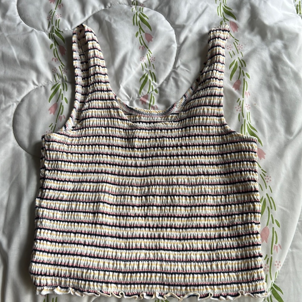 Hollister striped tank, size S